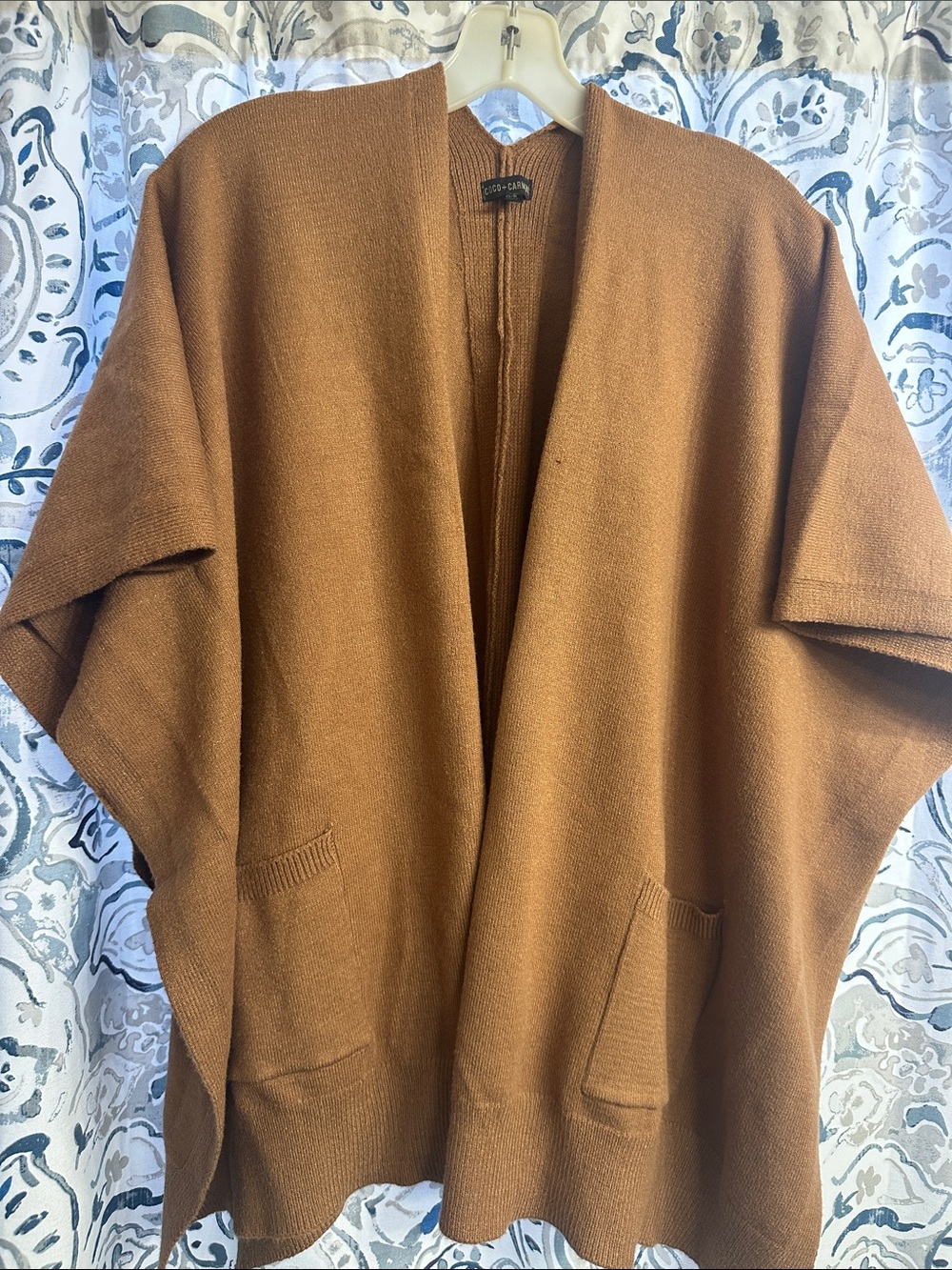 Coco + Carmen Open-Front Cardigan in Camel